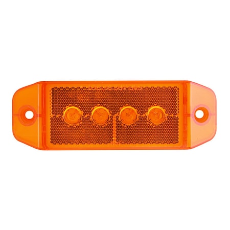 Optronics Yellow Surface Mount Marker/Clearance Light With Reflex Lens MC70AB